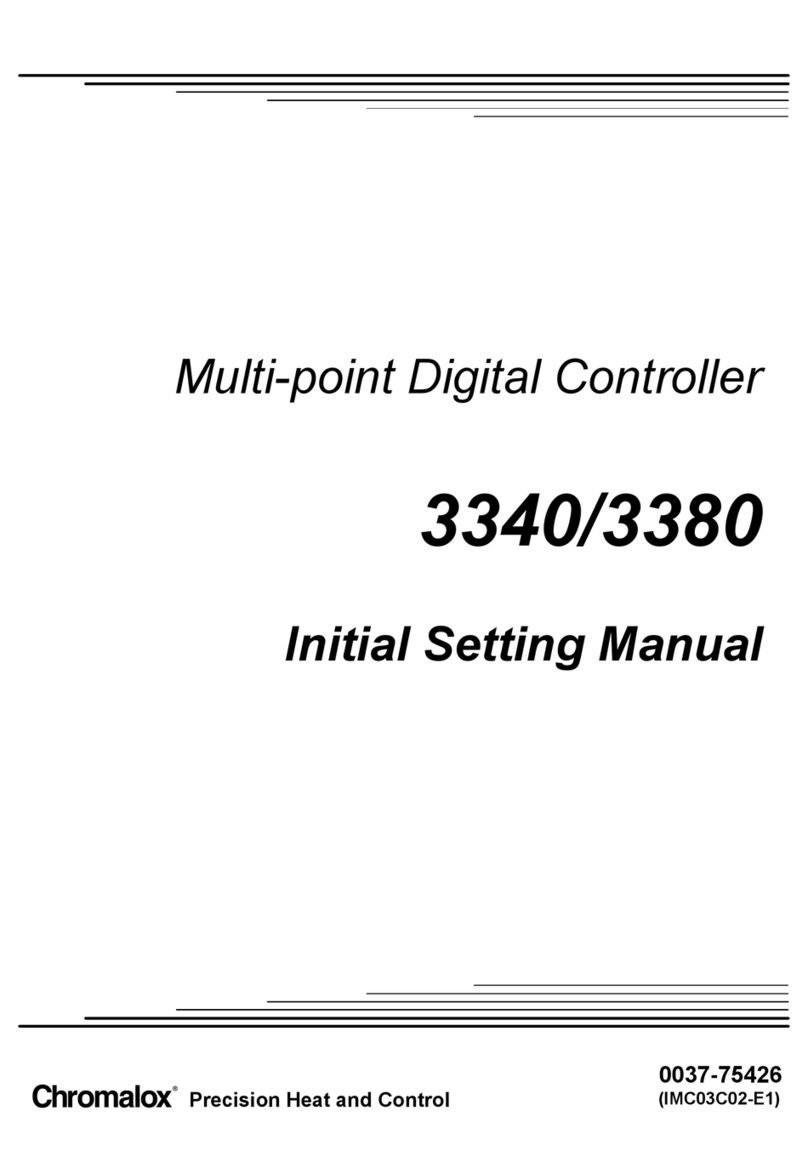 Chromalox 3340 Setting manual
