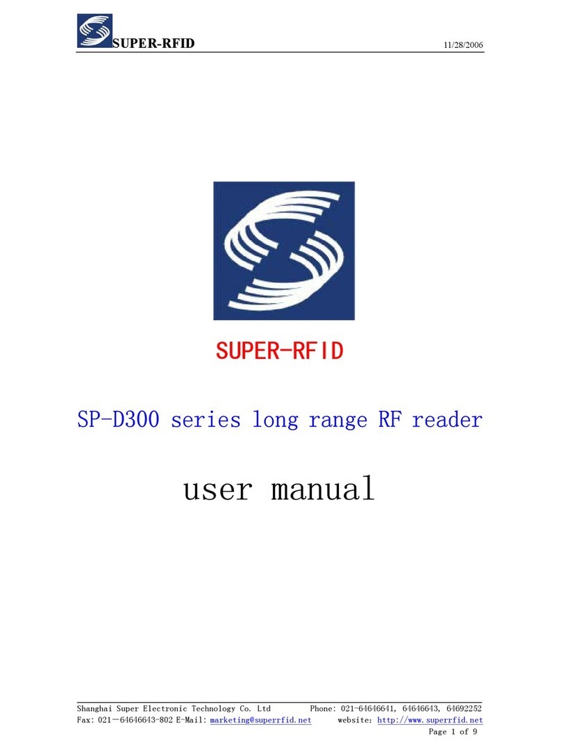 Super-RFID SP-D300 Series User manual