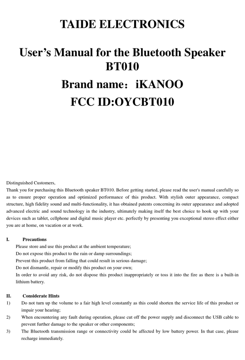 iKANOO BT010 user manual