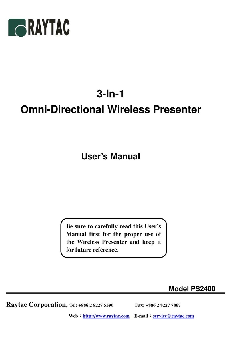 RAYTAC PS2400 User manual
