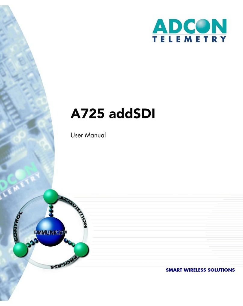 Adcon A725 addSDI User manual