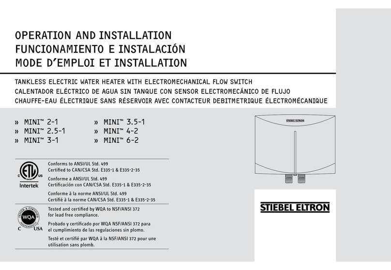 STIEBEL ELTRON MINI 2-1 Operation and installation manual