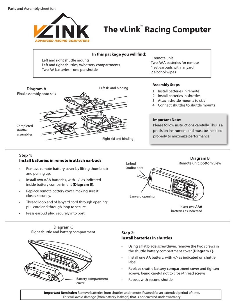 Advanced Racing Computers vLink user manual Advanced Racing Computers vLink user manual