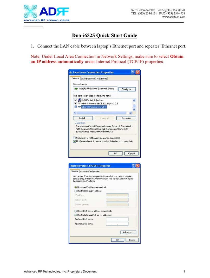ADRF Duo-i6525 quick start guide
