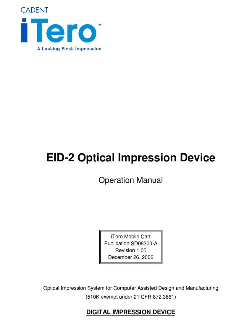 Cadent iTero EID-2 Operation manual