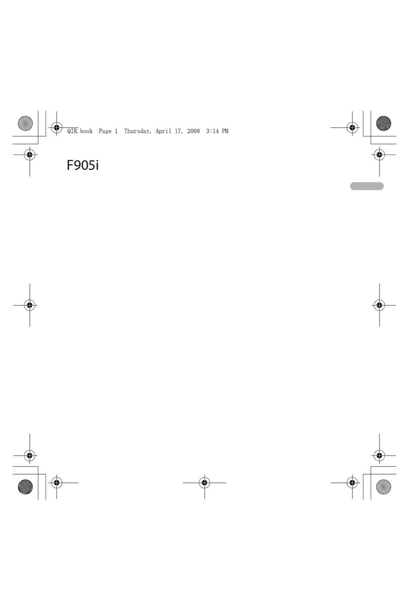 Fujitsu F905i manual