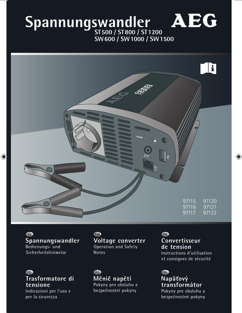 AEG ST 800 Operation and safety notes