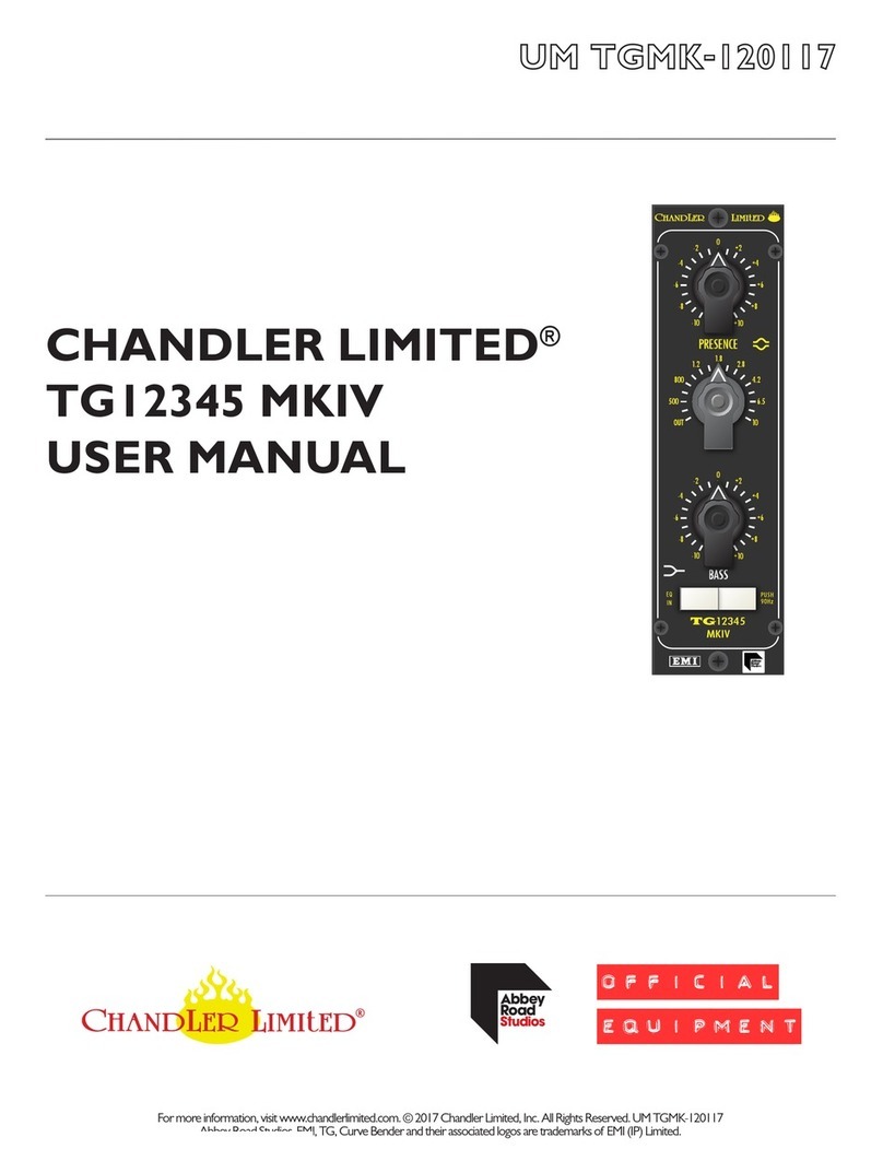 Chandler Limited TG12345 MKIV user manual