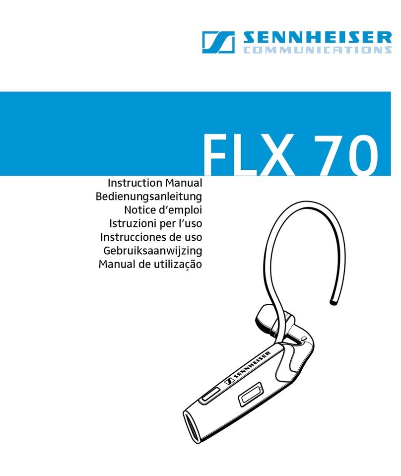 Sennheiser FLX 70 instruction manual