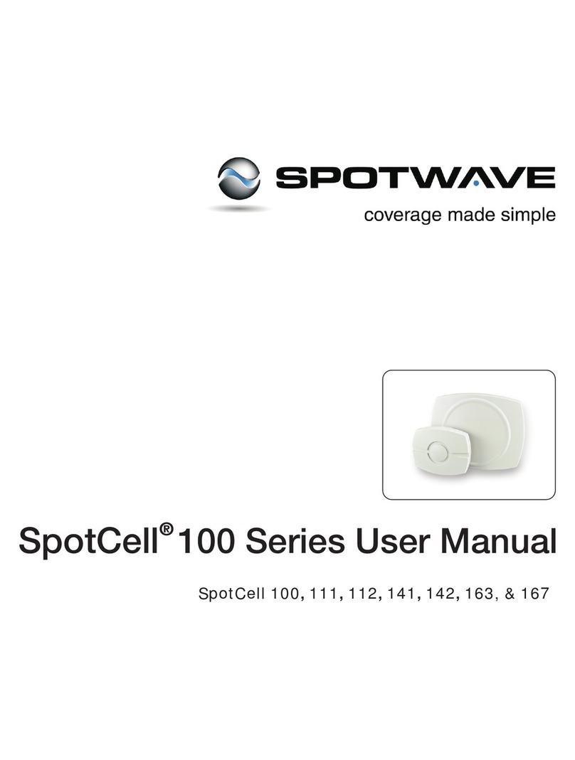 Spotwave SpotCell 163 SpotCell 167 User manual