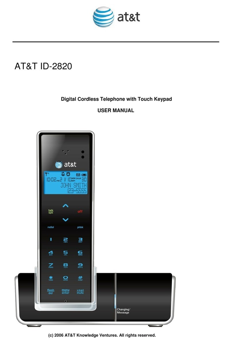AT&T ID-2820 User manual