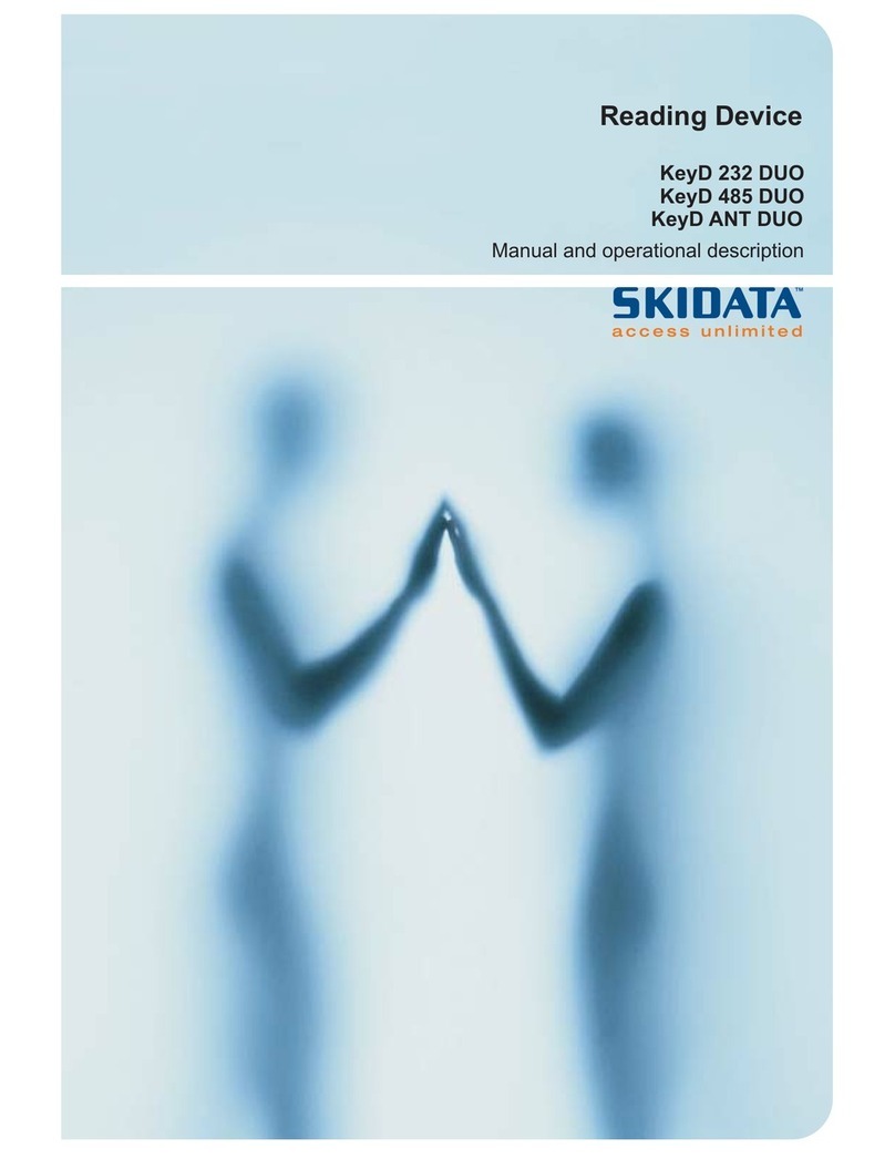 Skidata KeyD ANT DUO User's manual and operating instructions Skidata KeyD ANT DUO User's manual and operating instructions