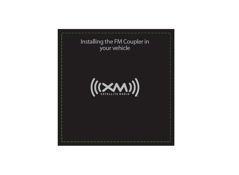 XM Radio FM Coupler user manual