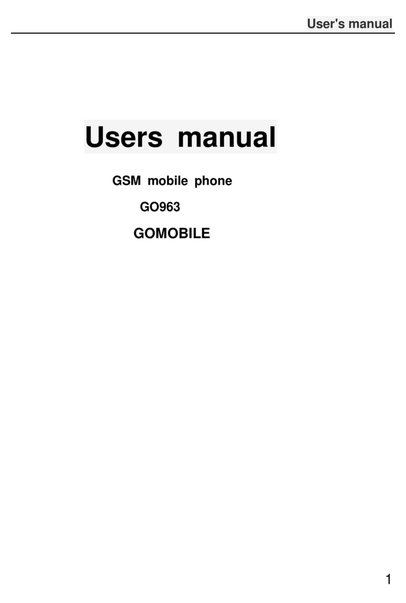 GOMOBILE GO963 User manual