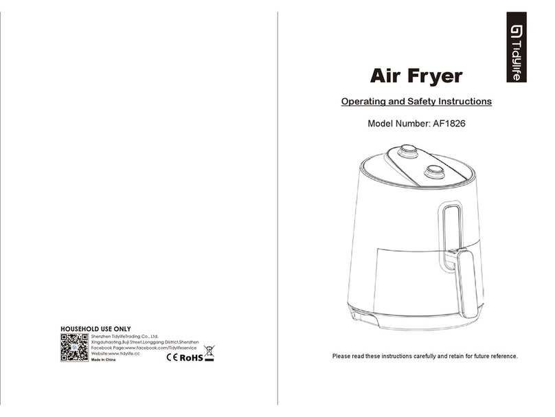 Tidylife AF1826 Operating and safety instructions