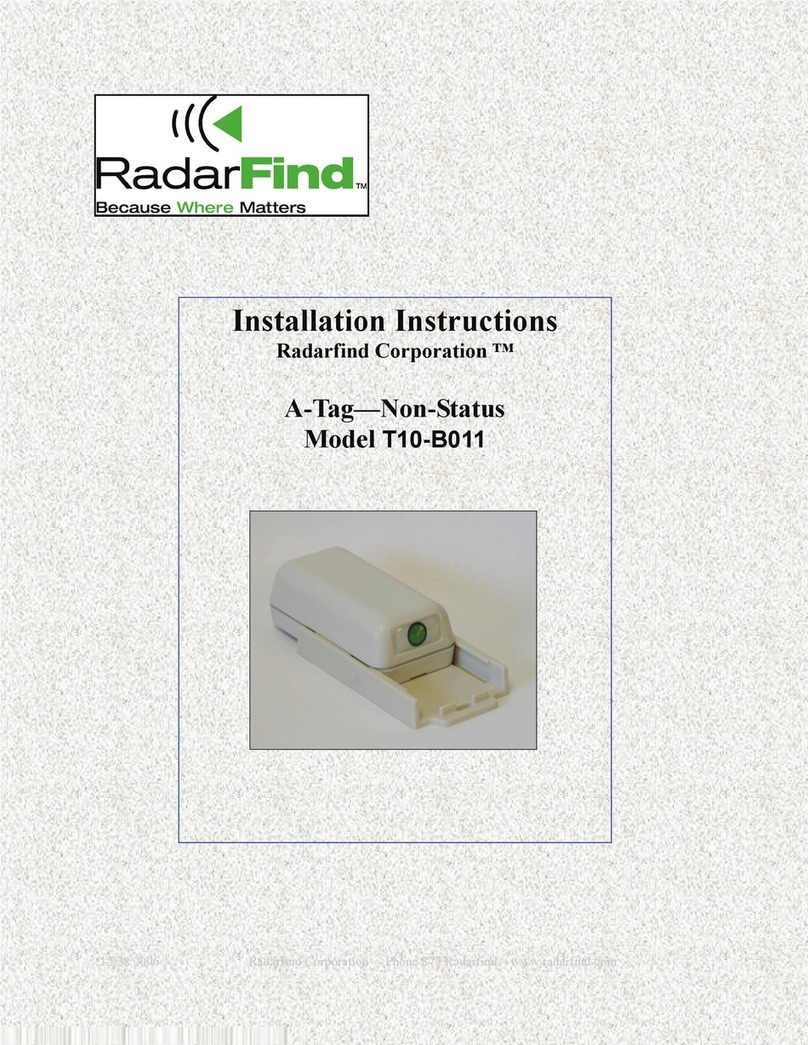 RadarFind T10-B011 installation instructions