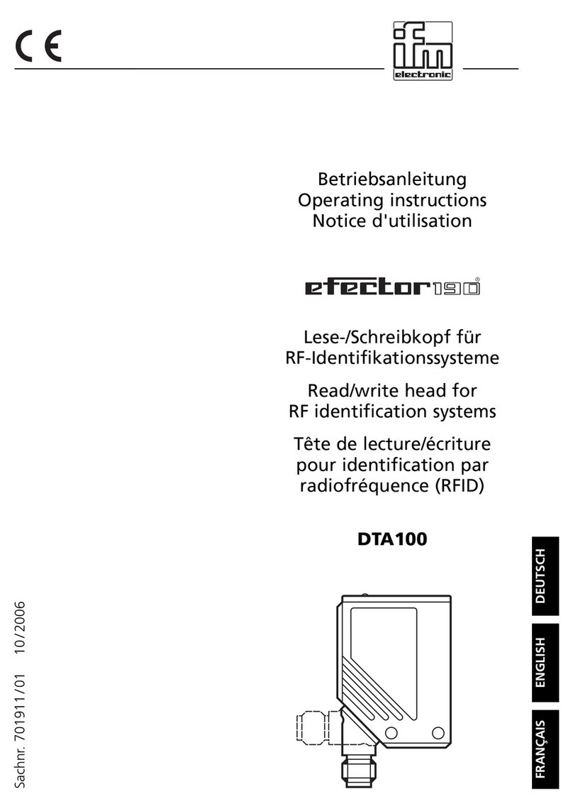 IFM EFECTOR190 DTA100 User manual