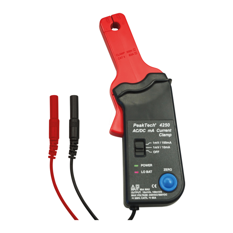 PeakTech 4250 User manual