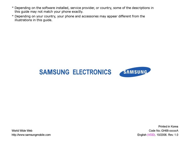 Samsung SGH-P940 User manual