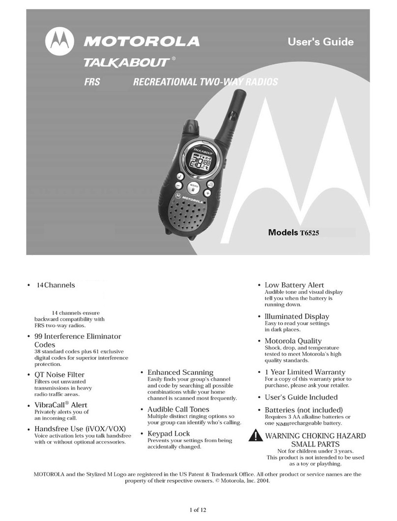 Motorola Talkabout T6525 user manual