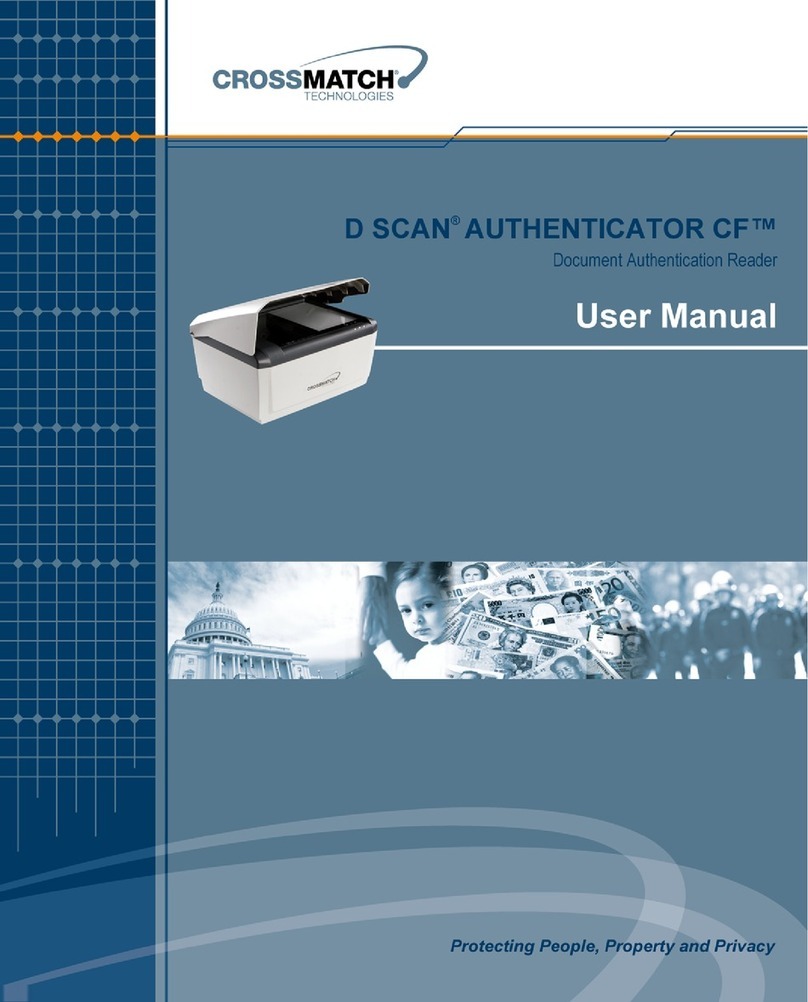 Crossmatch D SCAN AUTHENTICATOR CF user manual