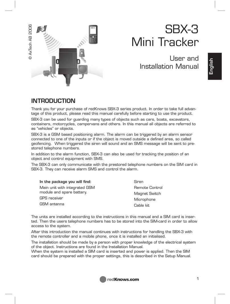 RedKnows SBX-3 Series User and installation manual RedKnows SBX-3 Series User and installation manual