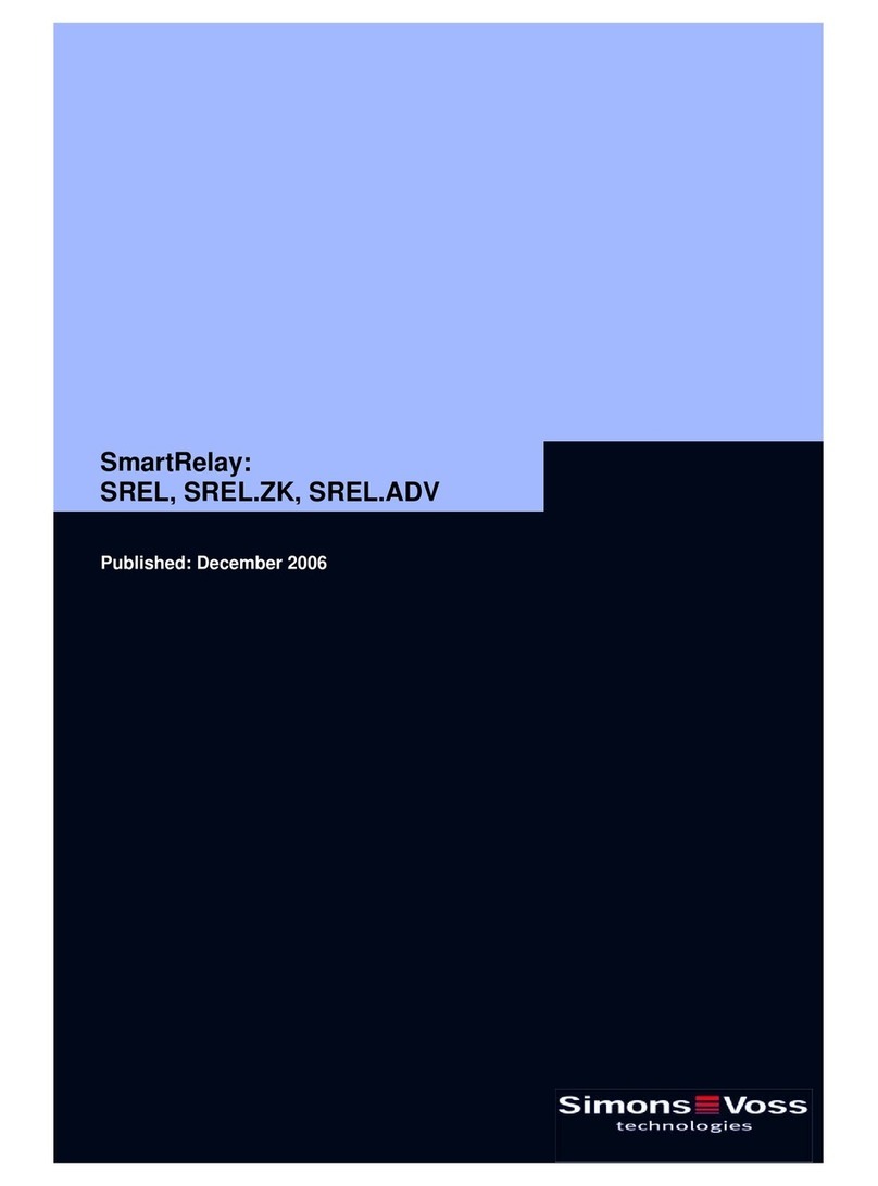 Simons Voss Technologies SmartRelay User manual