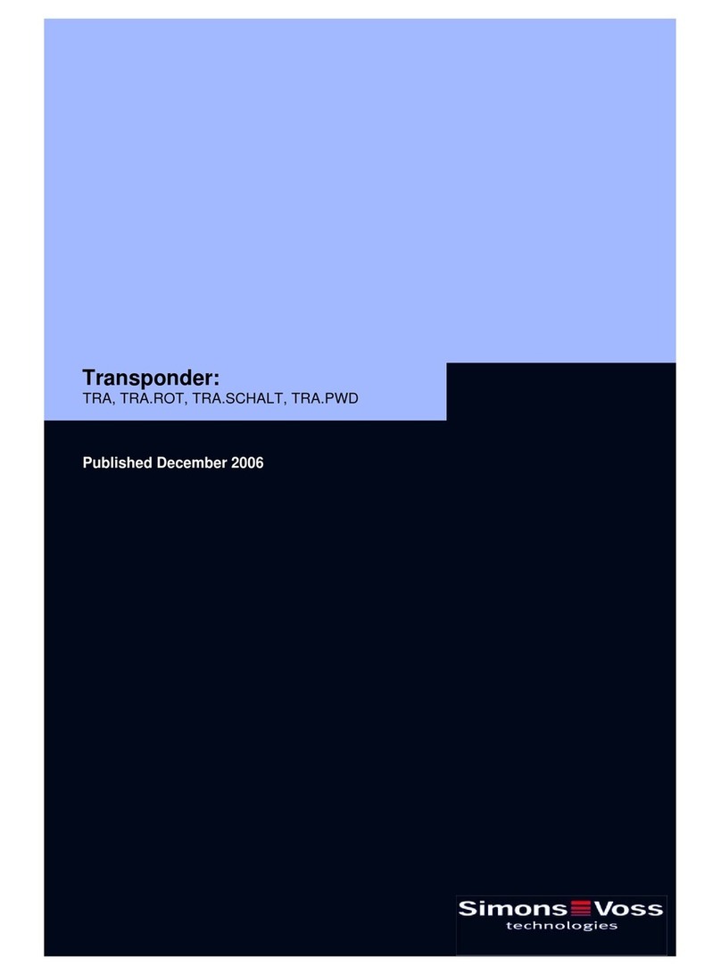 Simons Voss Technologies TRA user manual