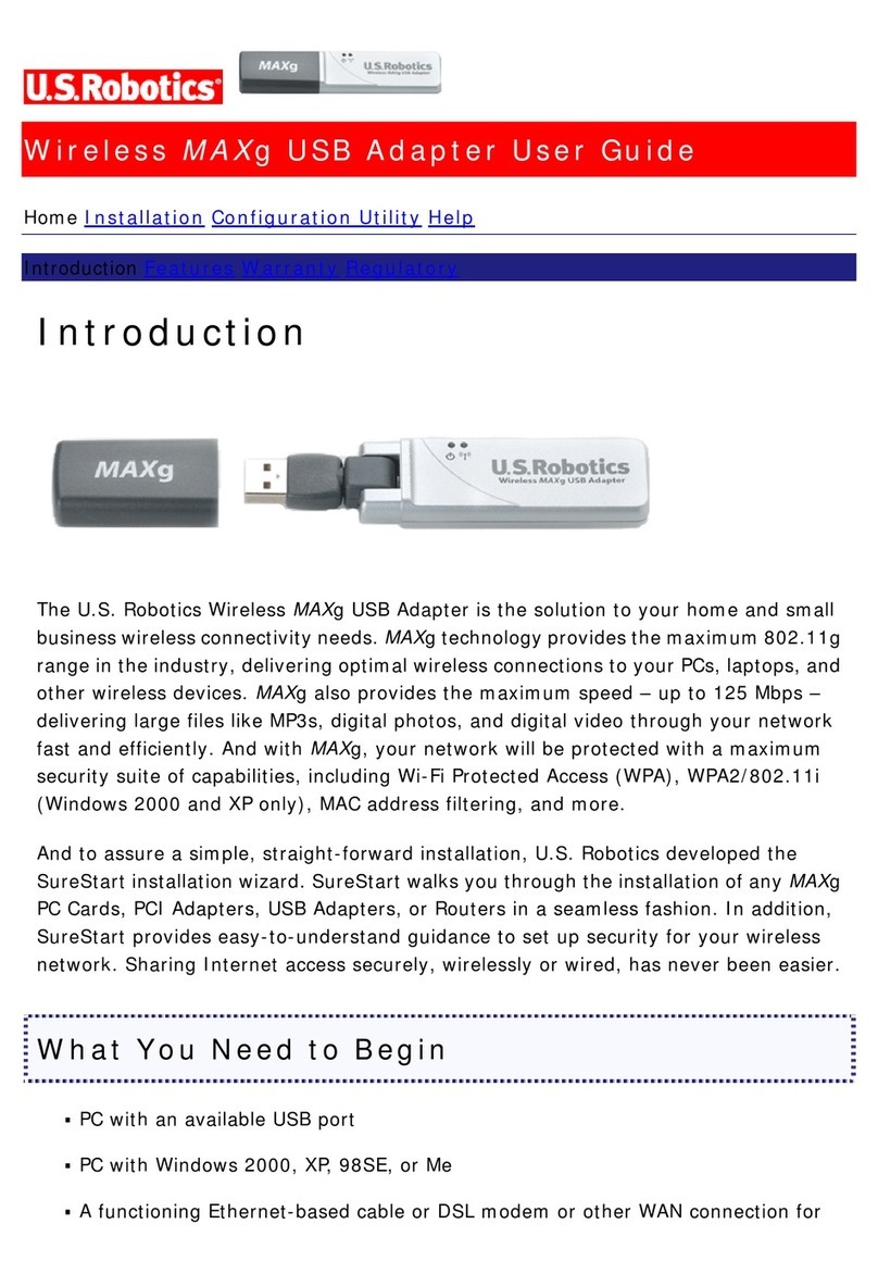 US Robotics MAXg User manual