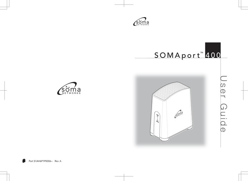 Soma Networks SOMAport 400 user guide Soma Networks SOMAport 400 user guide