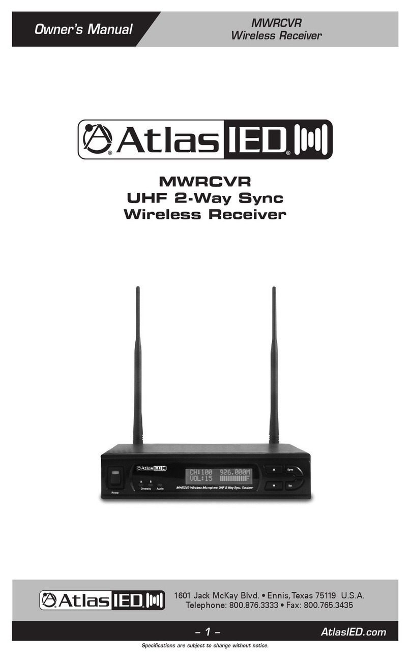 Atlas IED MWRCVR User manual