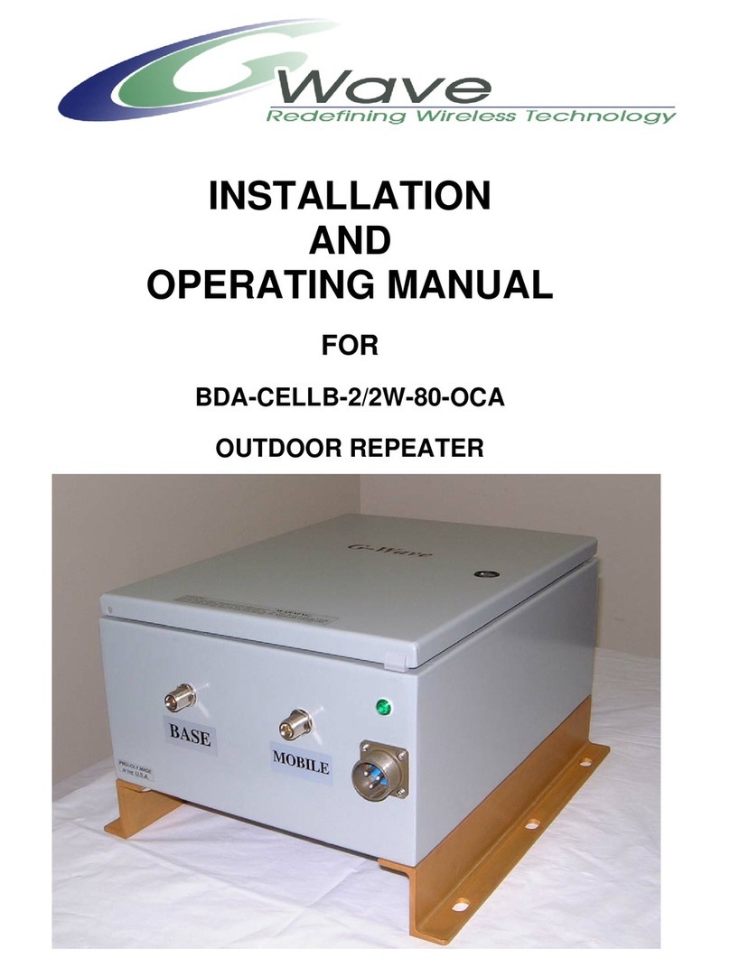 Wave BDA-CELLB-2/2W-80-OCA Installation and operating manual