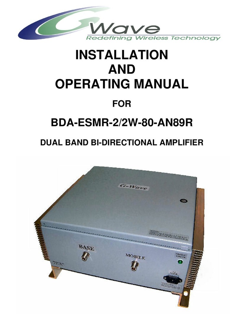 Wave BDA-ESMR-2/2W-80-AN89R Installation and operating manual
