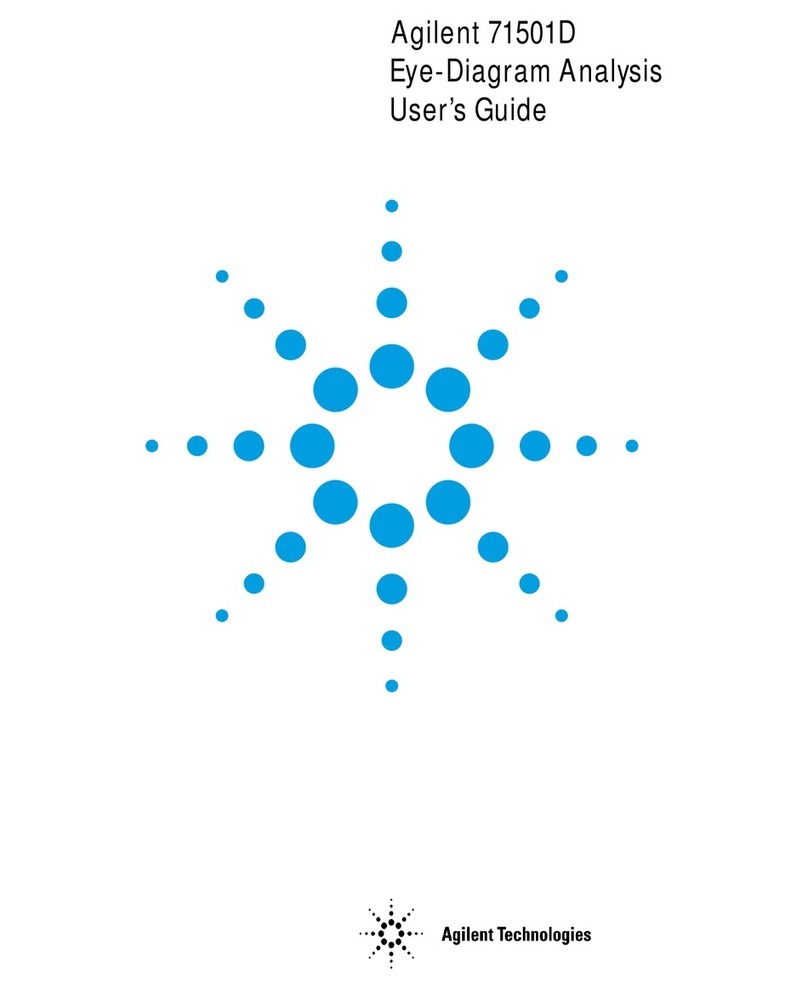 Agilent Technologies 71501D User manual Agilent Technologies 71501D User manual