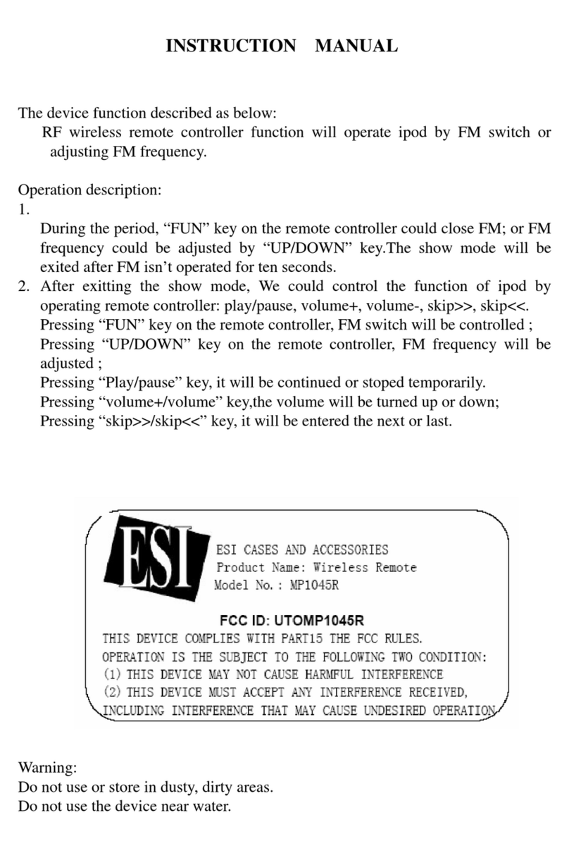 ESI MP1045R User manual
