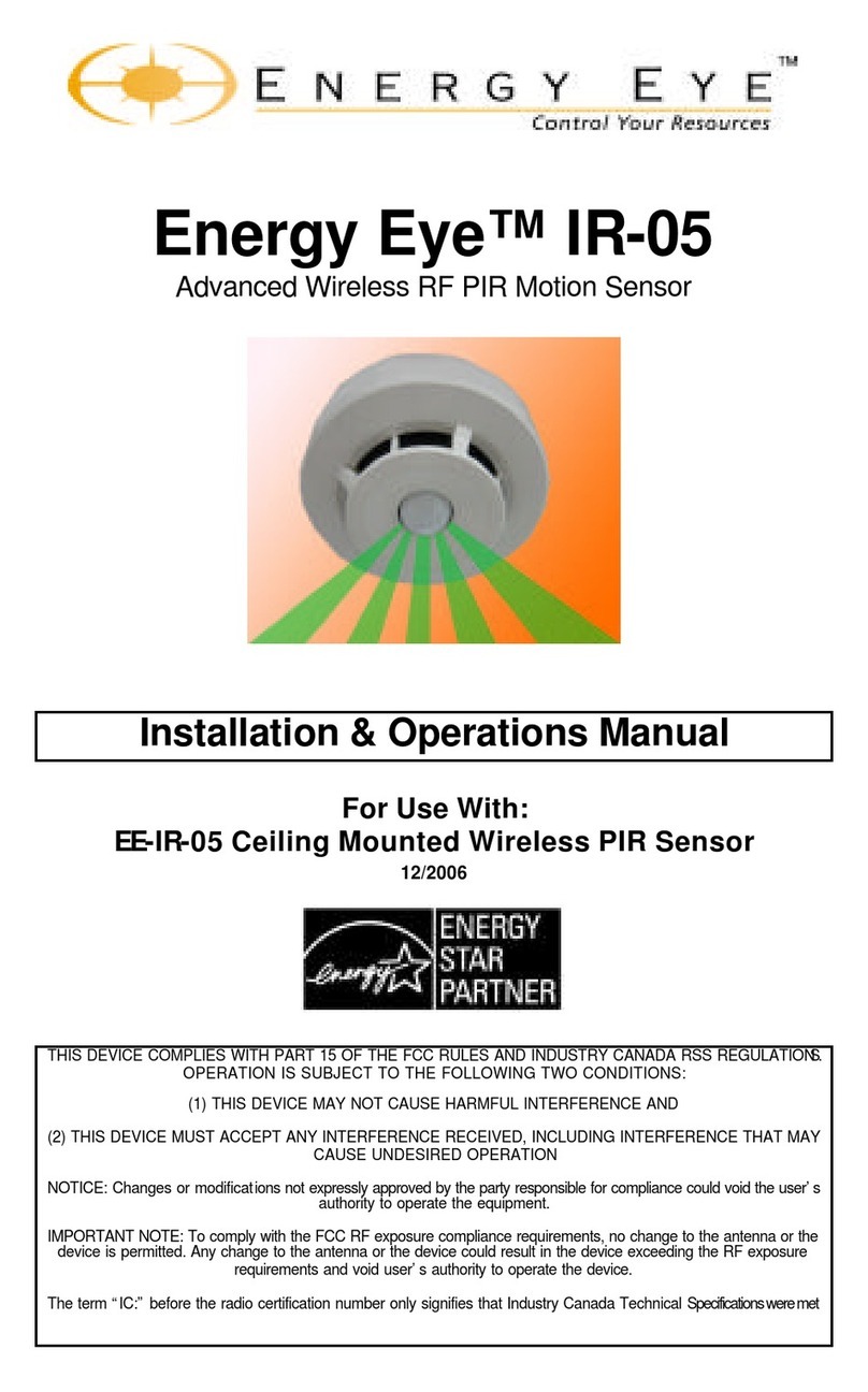 Energy Eye IR-05 Owner's installation & operations manual