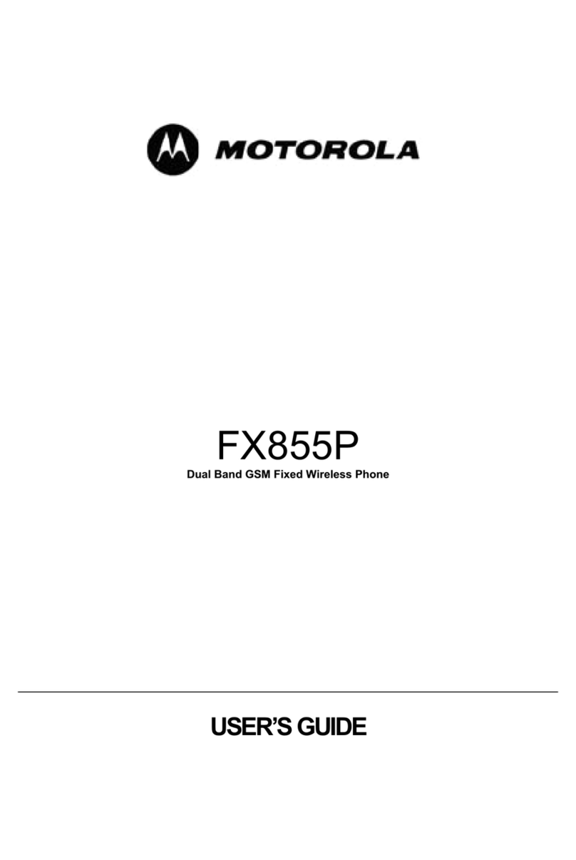 Motorola FX855P User manual