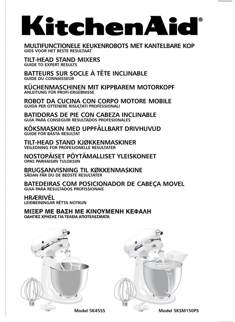 KitchenAid 5K45SS User manual