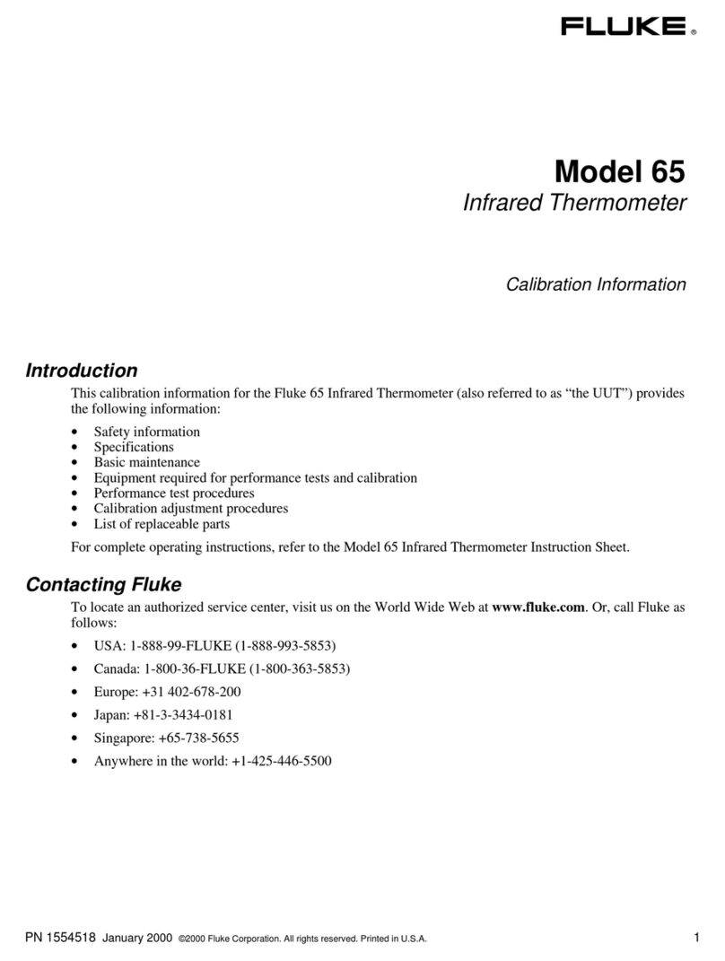 Fluke 65 Calibration information