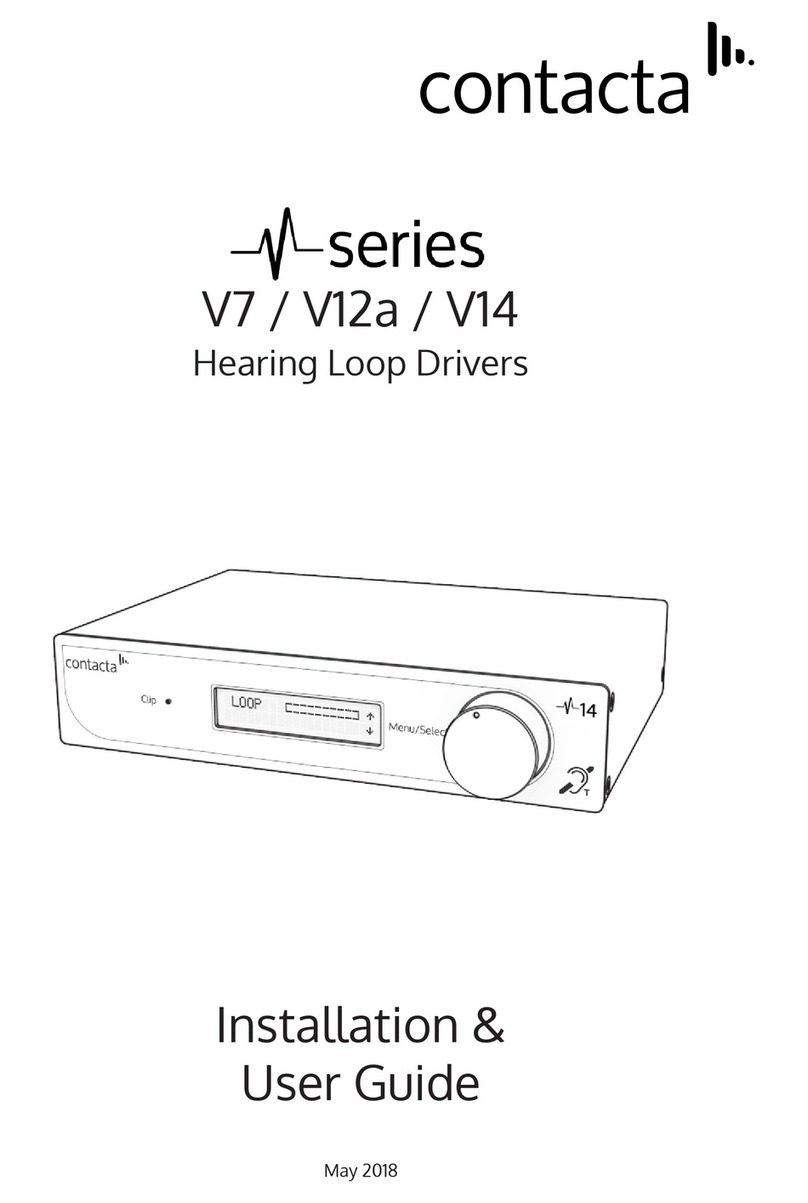 Contacta V Series Installation & user guide