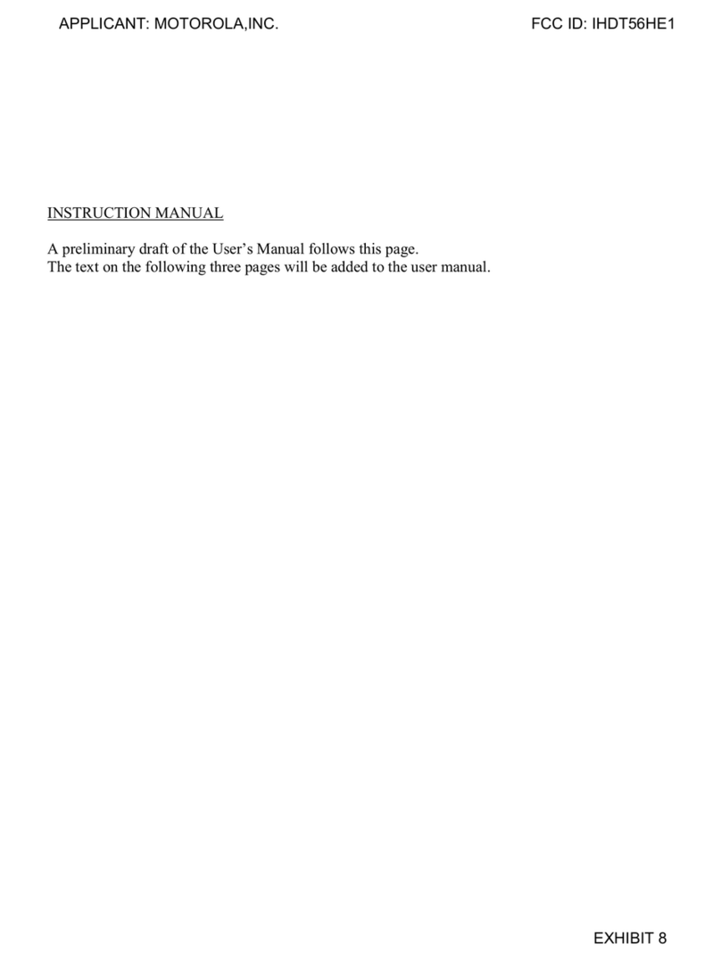 Motorola hiptop User manual
