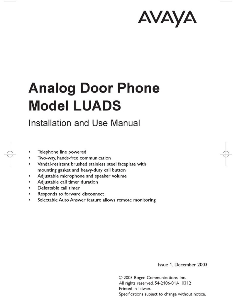 Avaya LUADS Installation and use manual