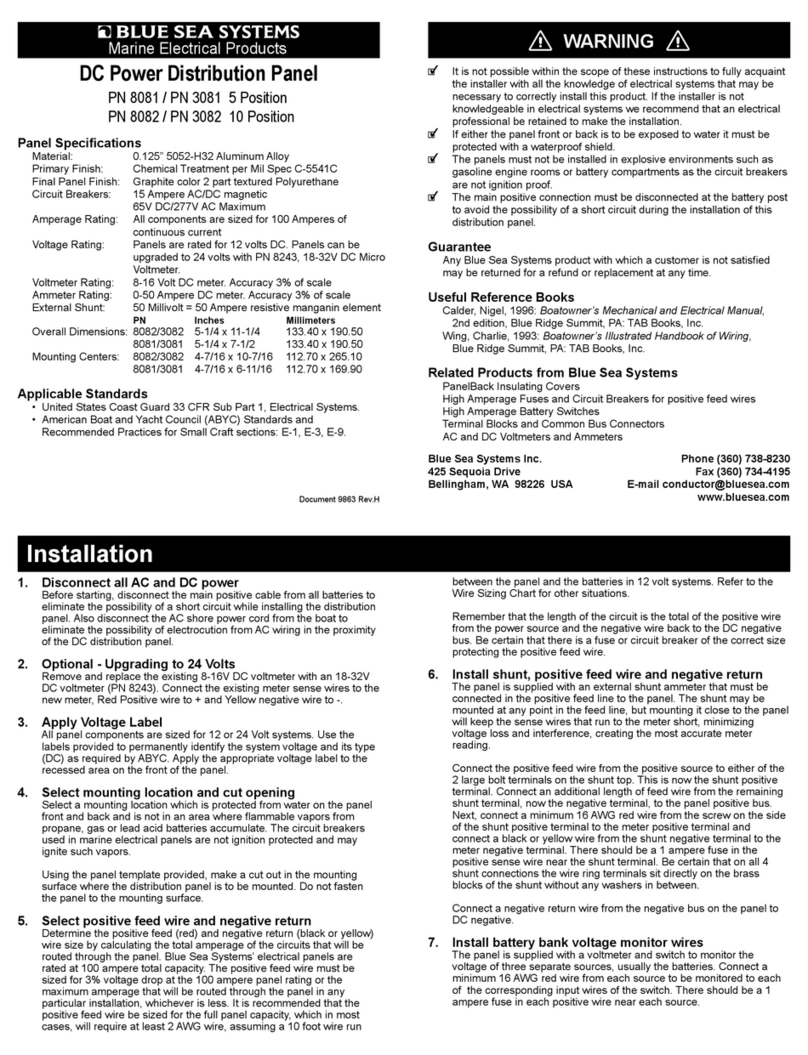 Blue Sea Systems 8081 installation manual