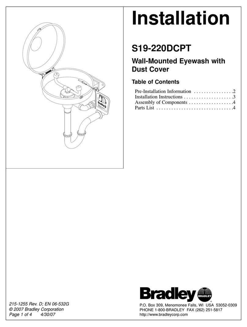 Bradley S19-220DCPT User manual Bradley S19-220DCPT User manual