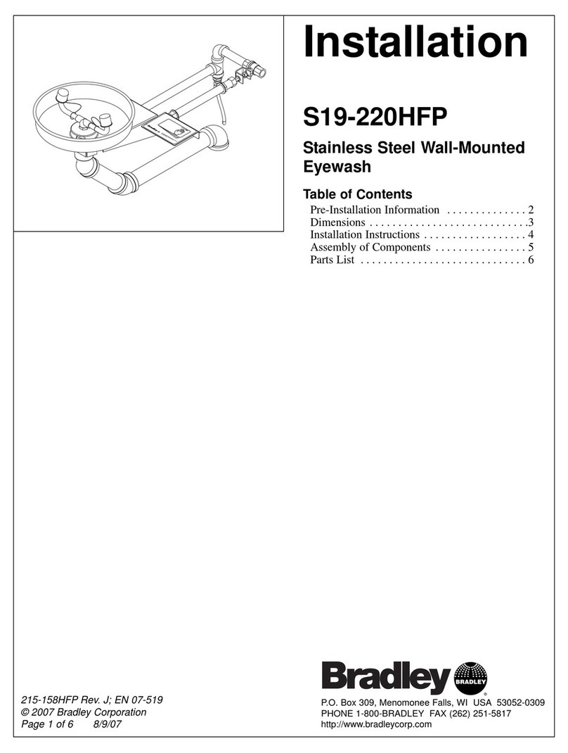 Bradley S19-220HFP User manual