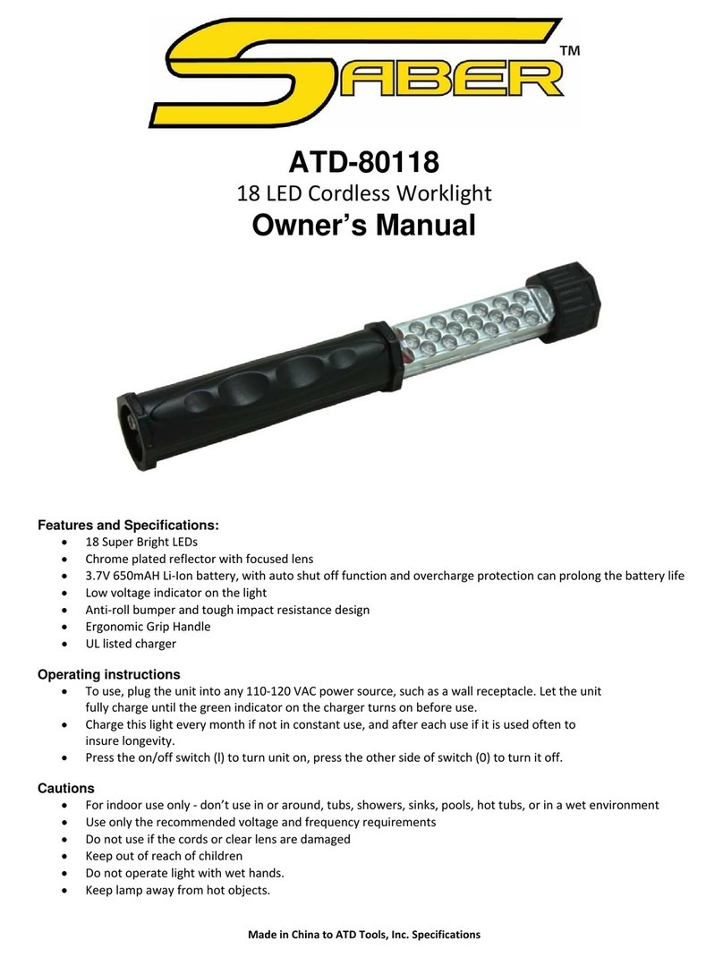 ATD Tools SABER ATD-80118 User manual