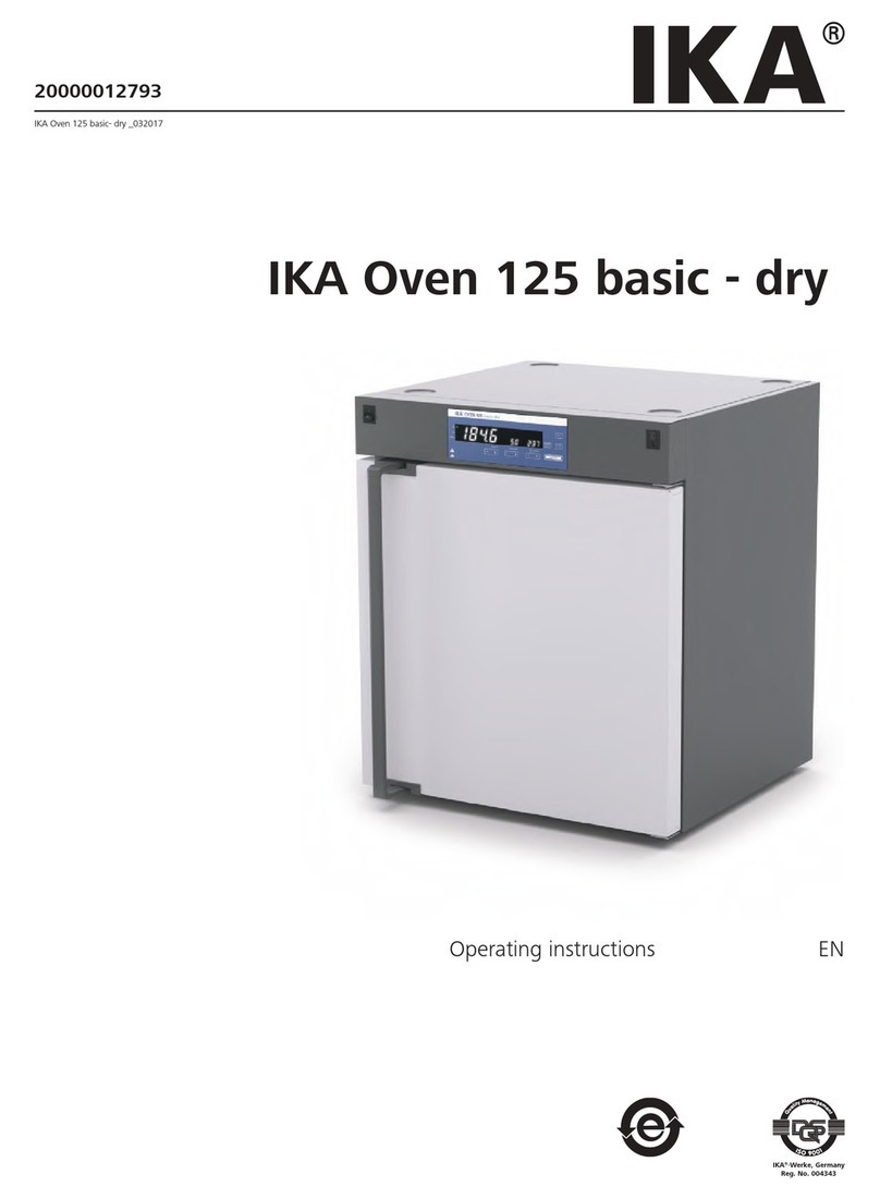 IKA Oven 125 basic dry User manual