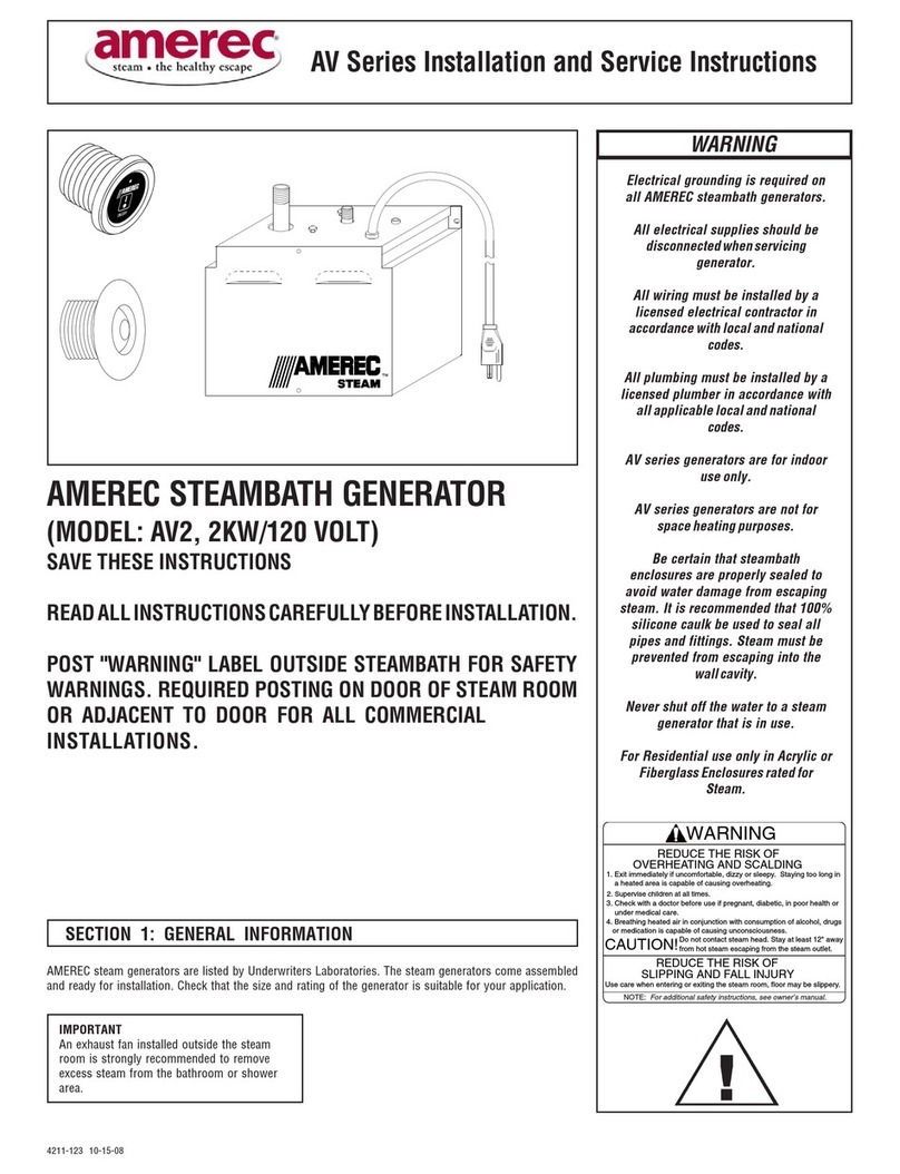 Amerec AV Series Installation and service instructions