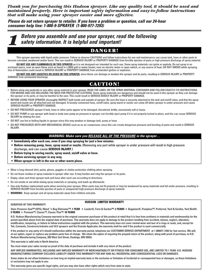 Hudson Weed 'n Bug Eliminator instructions
