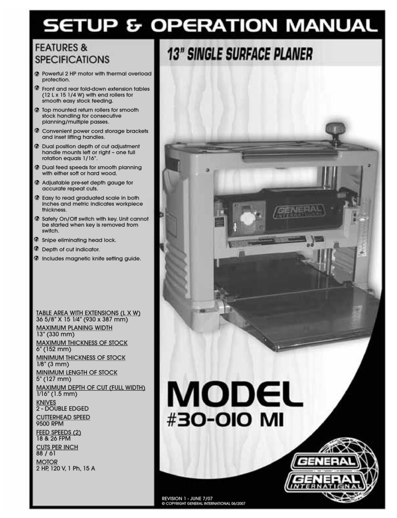 General International 30-010 MI Setup & operation manual